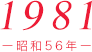 1981（昭和56年）